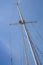 Sailing boat mast Royalty Free Stock Photo