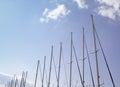 Sailing boat masts Royalty Free Stock Photo