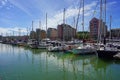 Sailing boat in Portishead Somerset England