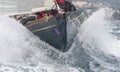 Sailing boat race in the bay of Cannes Royalty Free Stock Photo