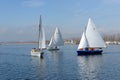 Sailing boat race Royalty Free Stock Photo