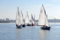 Sailing boat race Royalty Free Stock Photo