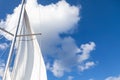 Sailing boat sails background Royalty Free Stock Photo