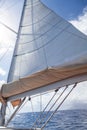 Sailing boat sails background Royalty Free Stock Photo