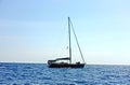 Sailing boat on the sea Royalty Free Stock Photo