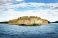 Sailing boat with sky and sea Royalty Free Stock Photo