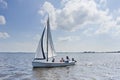 Sailing boat at Sneekermeer Royalty Free Stock Photo