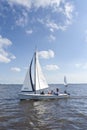 Sailing boat at Sneekermeer Royalty Free Stock Photo