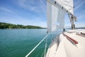 Sailing boat at Starnberg Lake in Germany