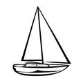 Sailing boat Royalty Free Stock Photo