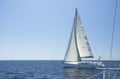 Sailing boat yacht or sail regatta race. Royalty Free Stock Photo