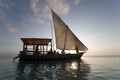 Sailing boat in Zanzibar africa Royalty Free Stock Photo