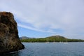 Sailing boats in the Aeolian island of Vulcano