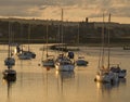 Sailing boats at Amble Harbour Royalty Free Stock Photo