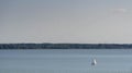 Sailing boats on beautiful lake Balaton, Hungary, Royalty Free Stock Photo