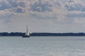 Sailing boats on beautiful lake Balaton, Hungary, Royalty Free Stock Photo