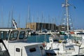 Sailing Boats at the famous ancient sea port of Agios Nikolaos, Crete island, Greece Royalty Free Stock Photo