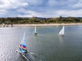 Sailing boats in the harbor Royalty Free Stock Photo