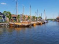 Sailing boats in the harbor from Spakenburg Netherlands Royalty Free Stock Photo