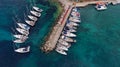 Sailing boats in Kastos Royalty Free Stock Photo