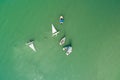 Sailing boats in Lake Balaton Royalty Free Stock Photo