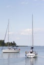 Sailing boats at Lake Balaton Royalty Free Stock Photo