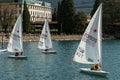 Sailing Boats Lake Garda Italy Royalty Free Stock Photo