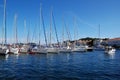 Sailing boats in Mali Losinj harbour,Croatia Royalty Free Stock Photo