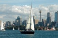 Sailing Boats In Sydney Harbour Royalty Free Stock Photo