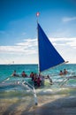 Sailing boats with tourists