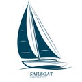 Sailing boats vector