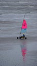 Sailing buggy at beach of Boulogne sur mer