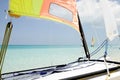 Sailing in the Carribean Beach Royalty Free Stock Photo