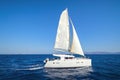 Sailing Catamaran Royalty Free Stock Photo