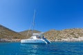 Sailing catamaran Royalty Free Stock Photo