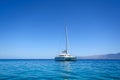 Sailing catamaran Royalty Free Stock Photo