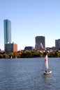 Sailing Charles River Boston Royalty Free Stock Photo