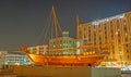 Sailing Dhow in Dubai Royalty Free Stock Photo