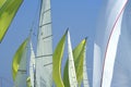 Sailing in Good Wind / sails background Royalty Free Stock Photo