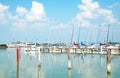 Sailing harbor in Badacsony at Lake Balaton,Hungar