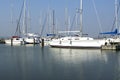 Sailing harbor at Lake Balaton Royalty Free Stock Photo