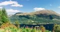 Sailing in the highlands between the mountains