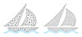 Sailing Icons - Vector Triangular Mesh