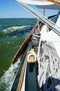 Sailing on the IJsselmeer Royalty Free Stock Photo
