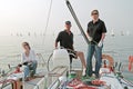 Sailing on the IJsselmeer in the Netherlands