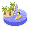 Sailing Isometric Concept