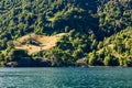 Sailing Lake Todos los Santos, from Petrohue port - Chile - Andean Crossing Royalty Free Stock Photo