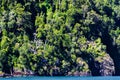 Sailing Lake Todos los Santos, from Petrohue port - Chile - Andean Crossing Royalty Free Stock Photo