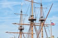 Sailing mast of ship Royalty Free Stock Photo