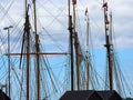 Sailing Masts Of Wooden Tallships
